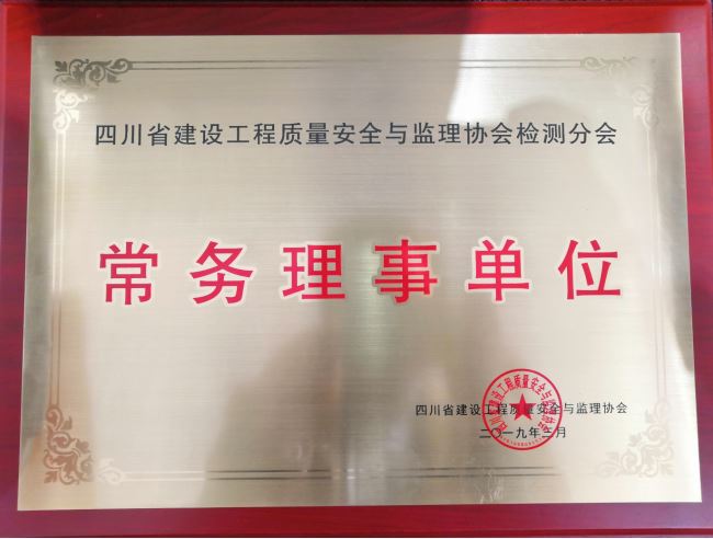 四川省建设工程质量安全与监理协会检测分会常务理事单位