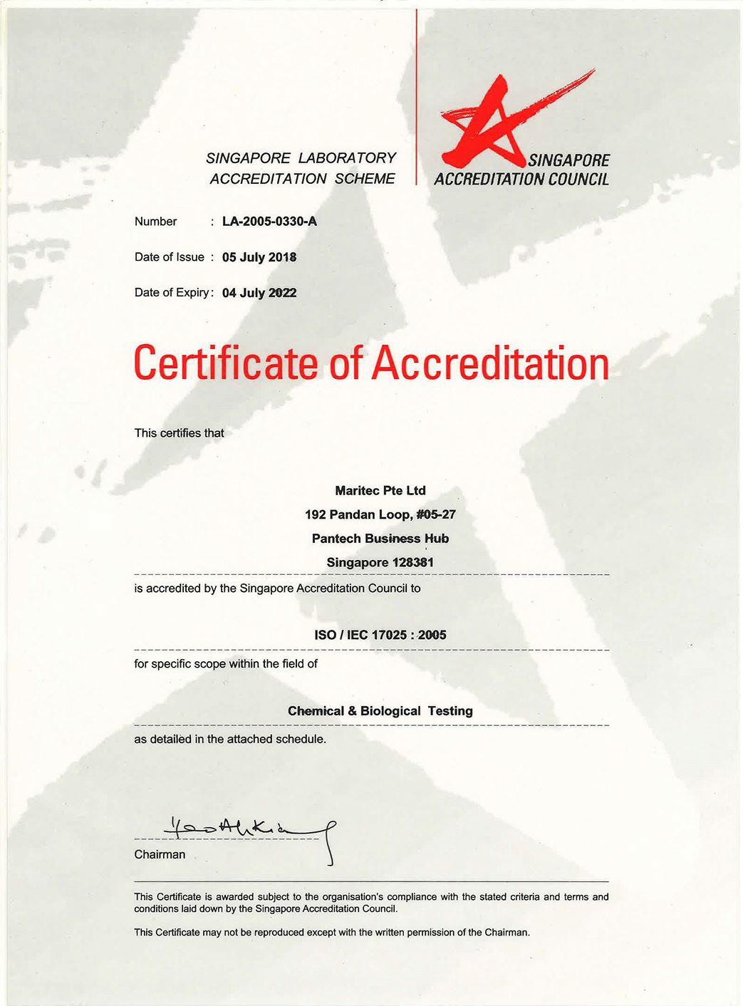 LAB_Certificate of Accreditation